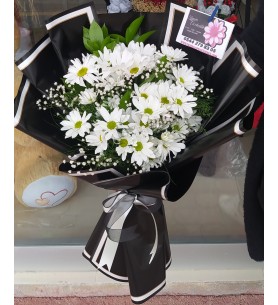 papatya siyah buket